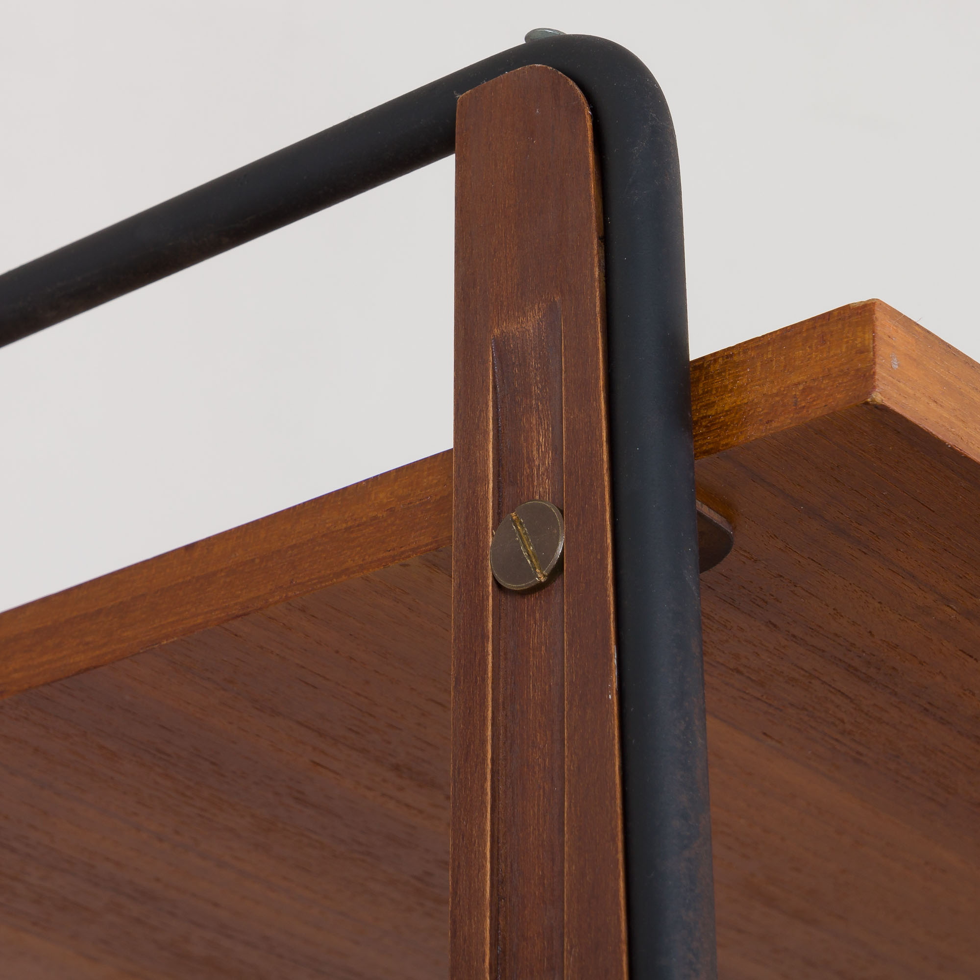 Italian teak wall unit with a desk and bar cabinet/secretarie, 1960s