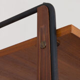 Italian teak wall unit with a desk and bar cabinet/secretarie, 1960s