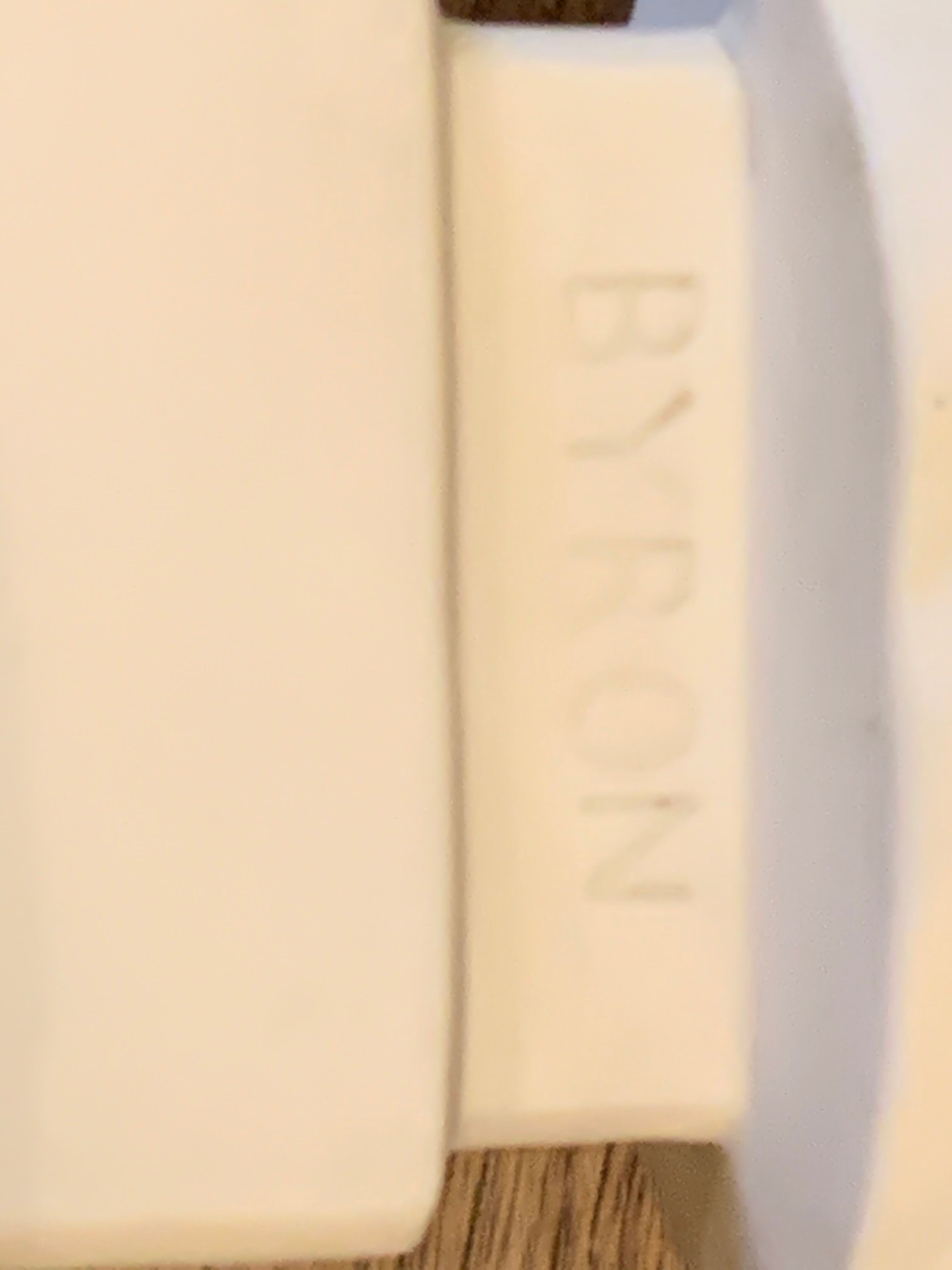 Bust of Byron in ancient signed biscuit