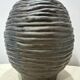 Handmade Ceramic Vase — Textured Bronze Glaze, 1970s