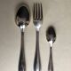 Silver metal housewife modernist model of the 60s (37 pieces)