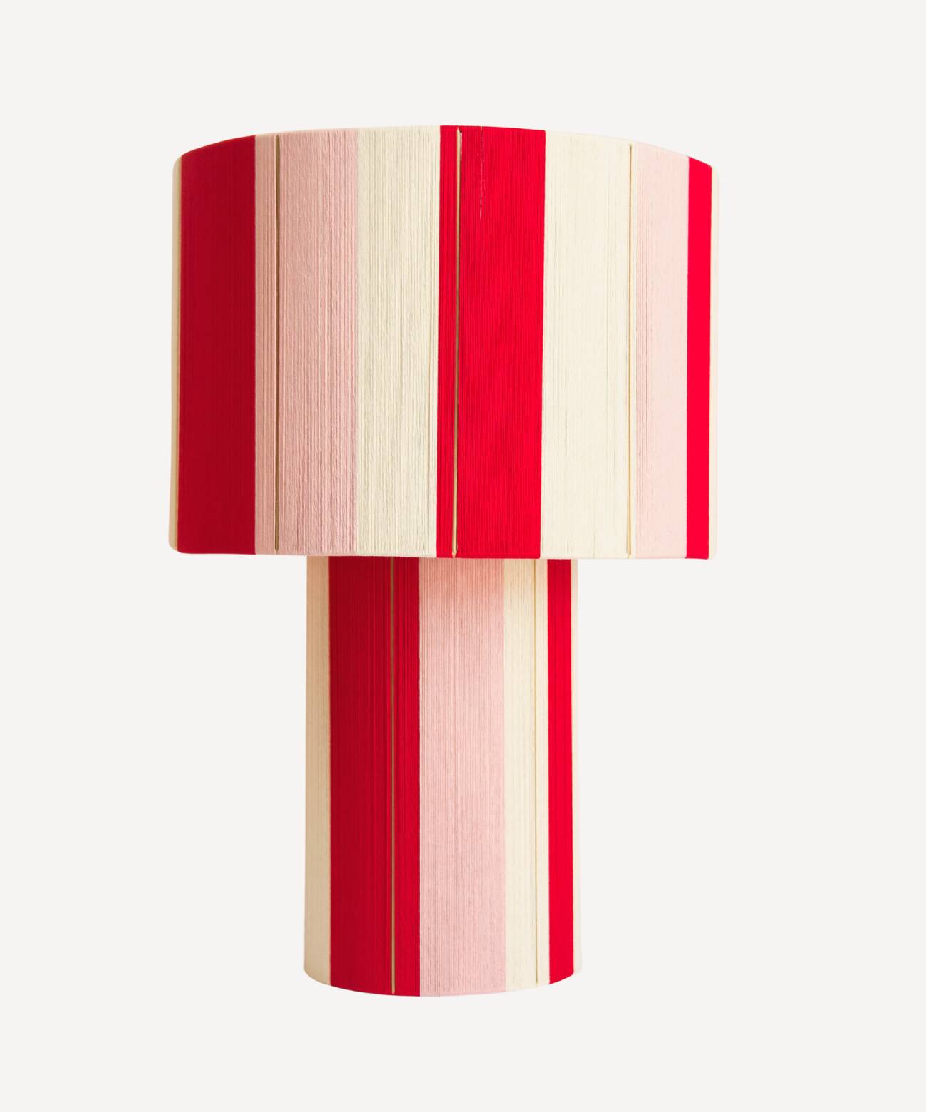 Large table lamp l'Élégante in powder red