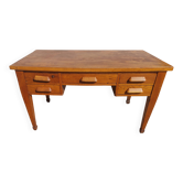 solid wood desk, vintage, bohemian
