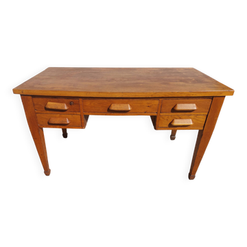 solid wood desk, vintage, bohemian