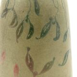 Art Deco green iridescent vase, Montieres France 1930s