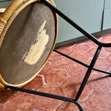 Vintage rattan side table