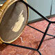 Vintage rattan side table