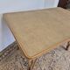 Rattan compass leg dining table, 1950s