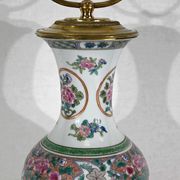 Porcelain lamp of china and brass – early twentieth century