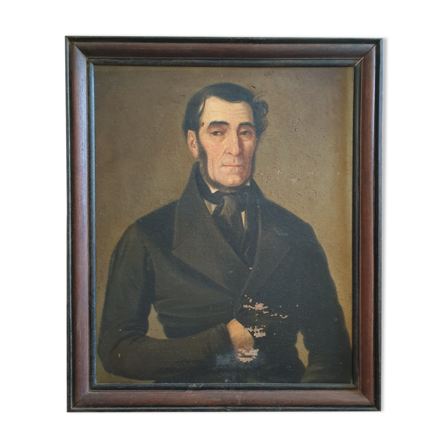 Portrait oil on canvas XIXth century