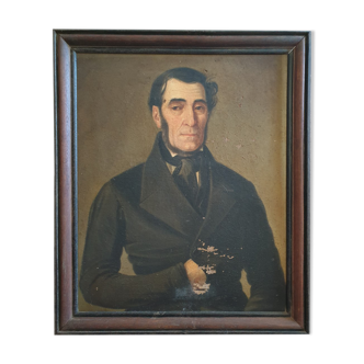 Portrait oil on canvas XIXth century