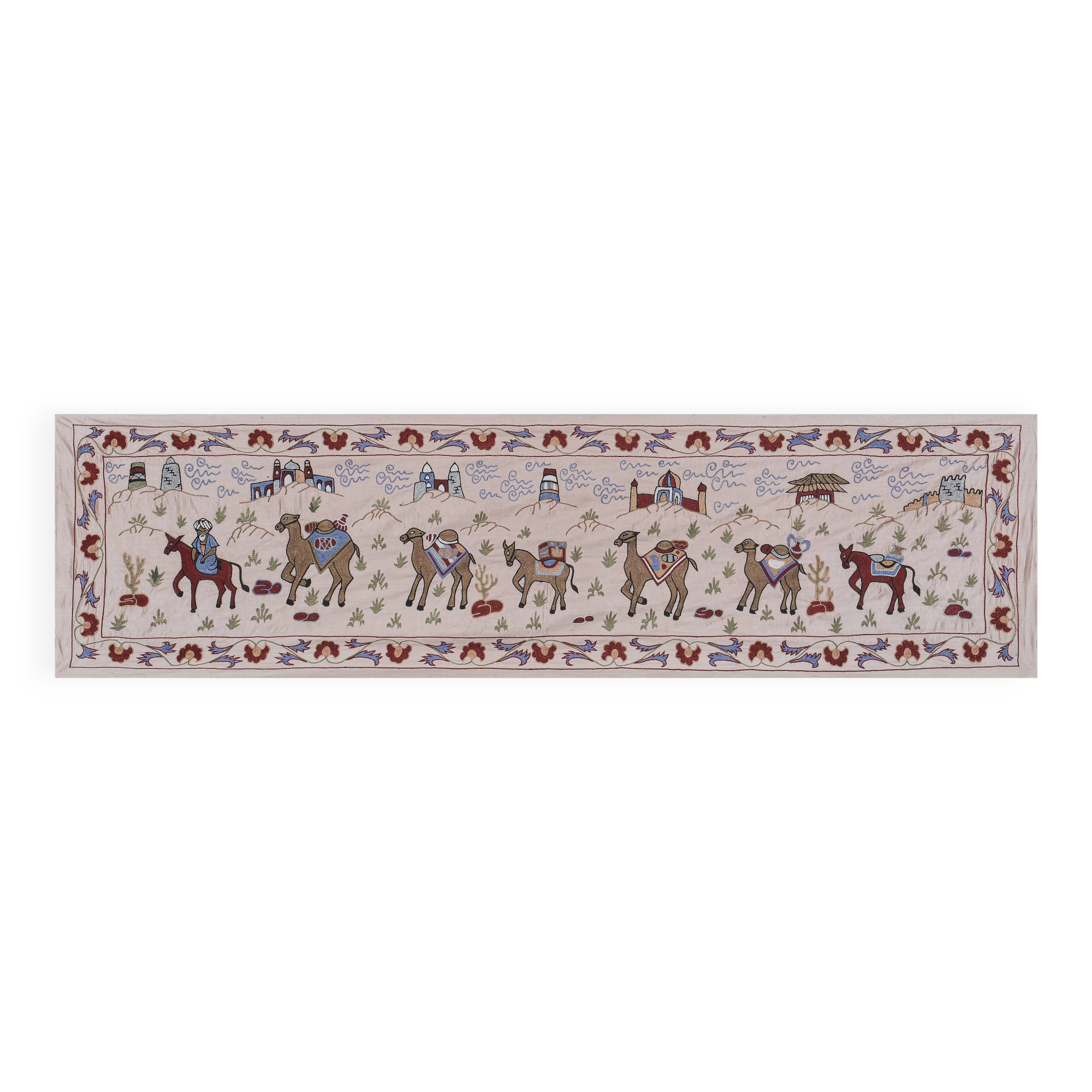 Tapis noué à la main, tapis turc vintage 54x190 cm