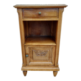 Table de chevet bois et marbre