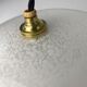 Pair of glass pendant lamps from clichy
