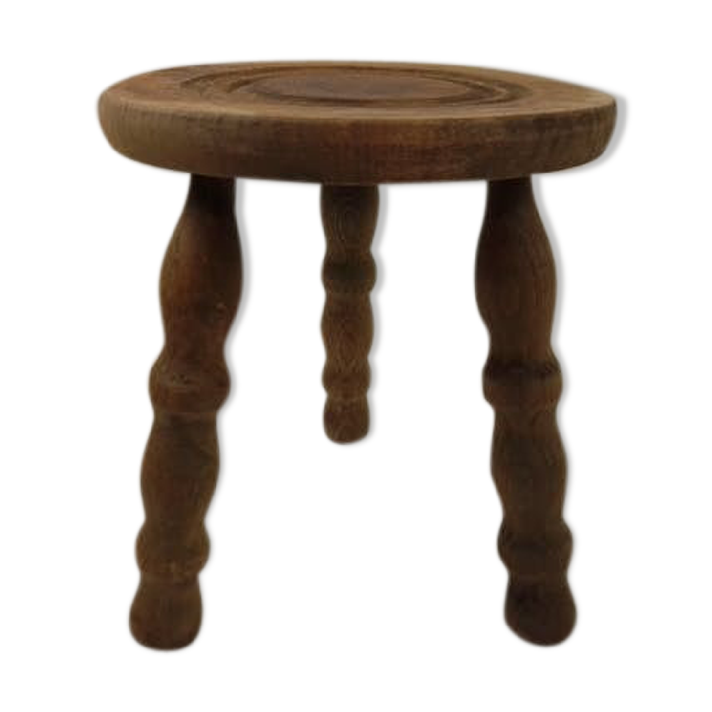 Raw wooden stool