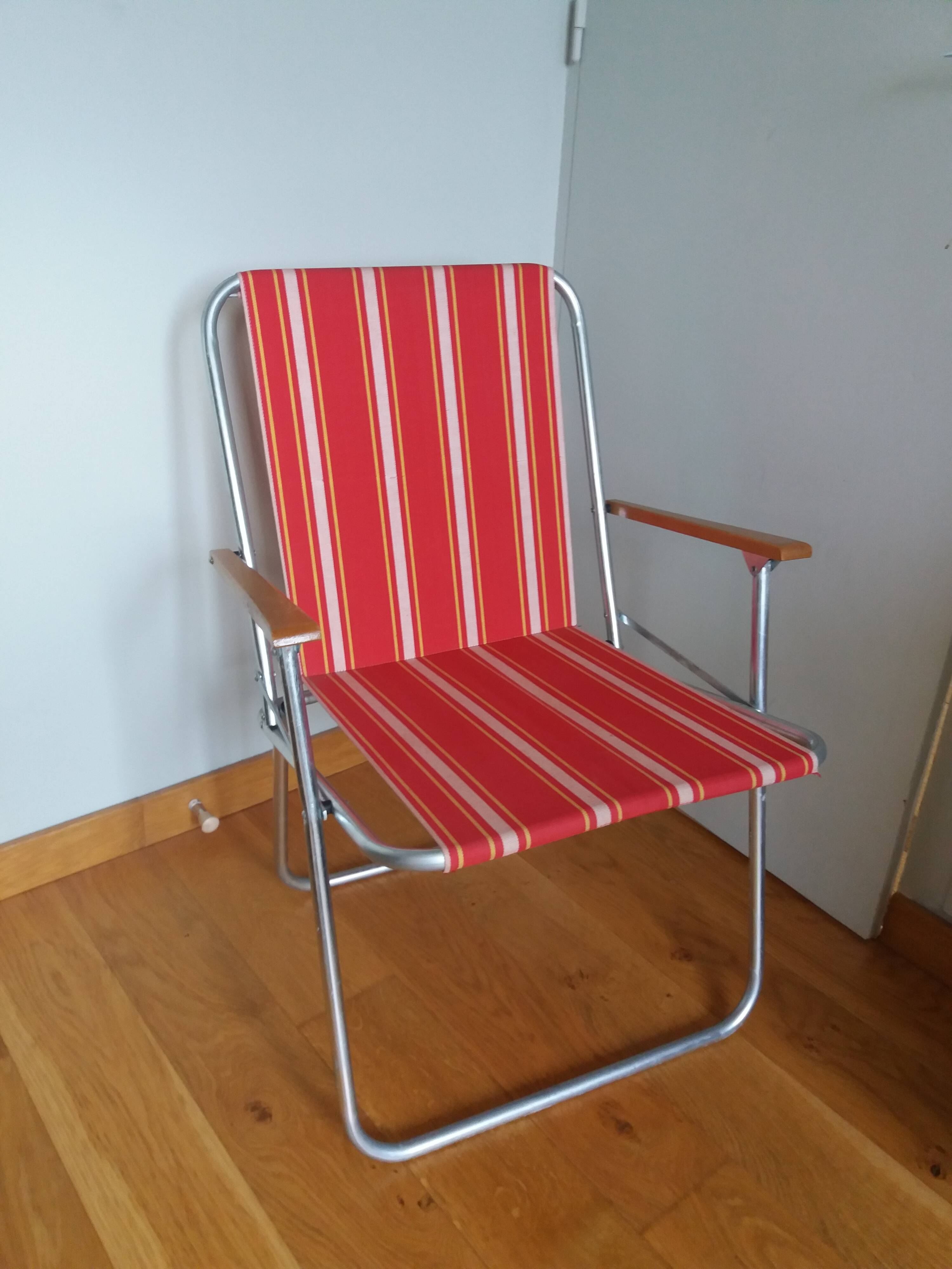 Folding garden or camping armchair