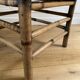 Vintage square bamboo coffee table, H. 38cm W. 47cm D. 47cm