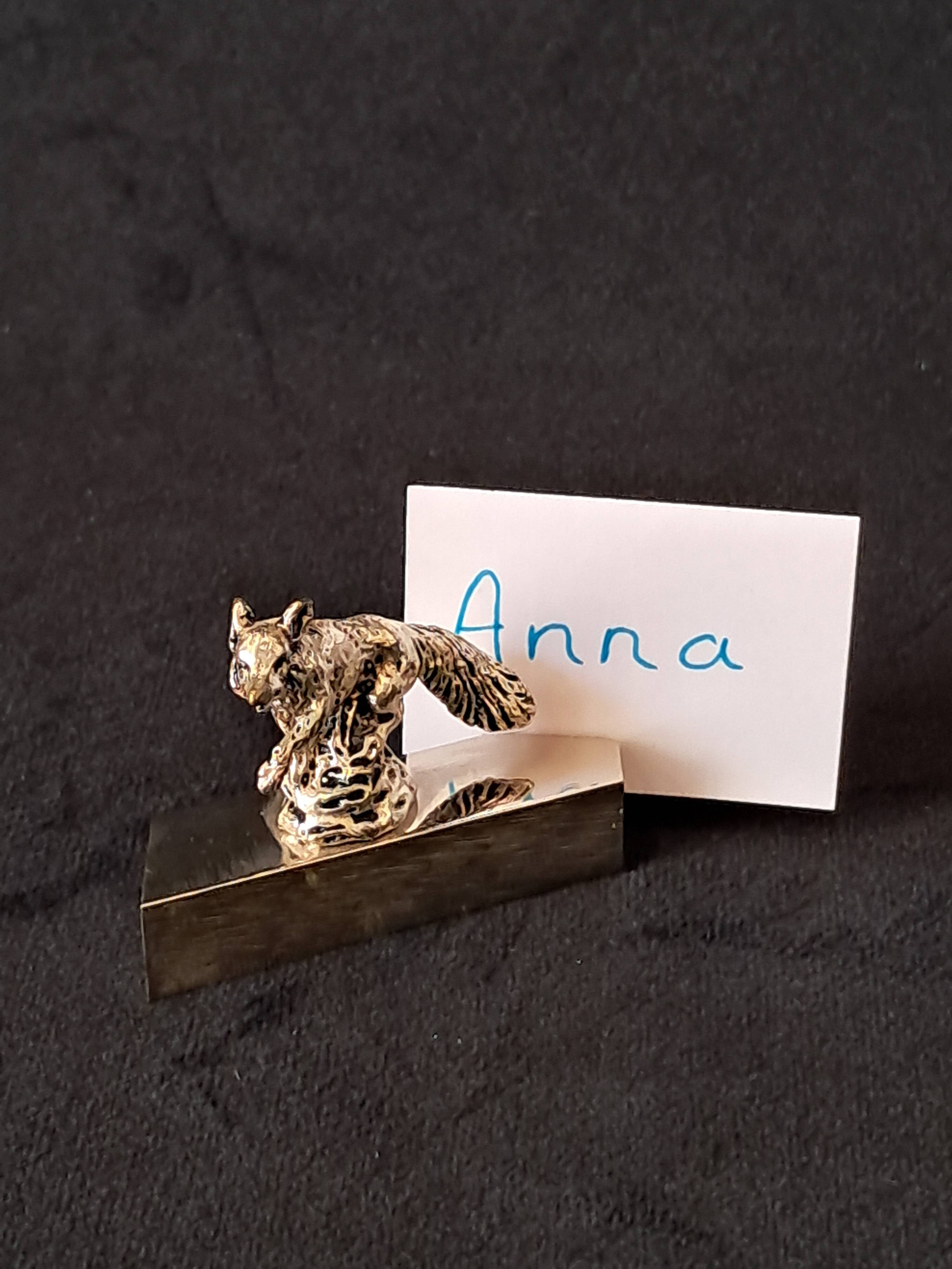 Set of six animal place markers