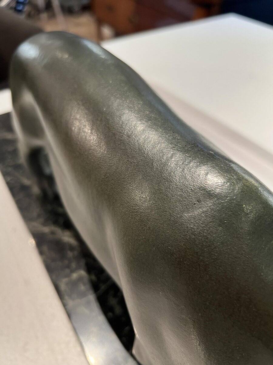 Secondo, Art Deco Panther, 1930, Bronze with Marble Base
