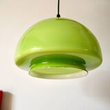 Suspension in green opaline mushroom design 60s-70s