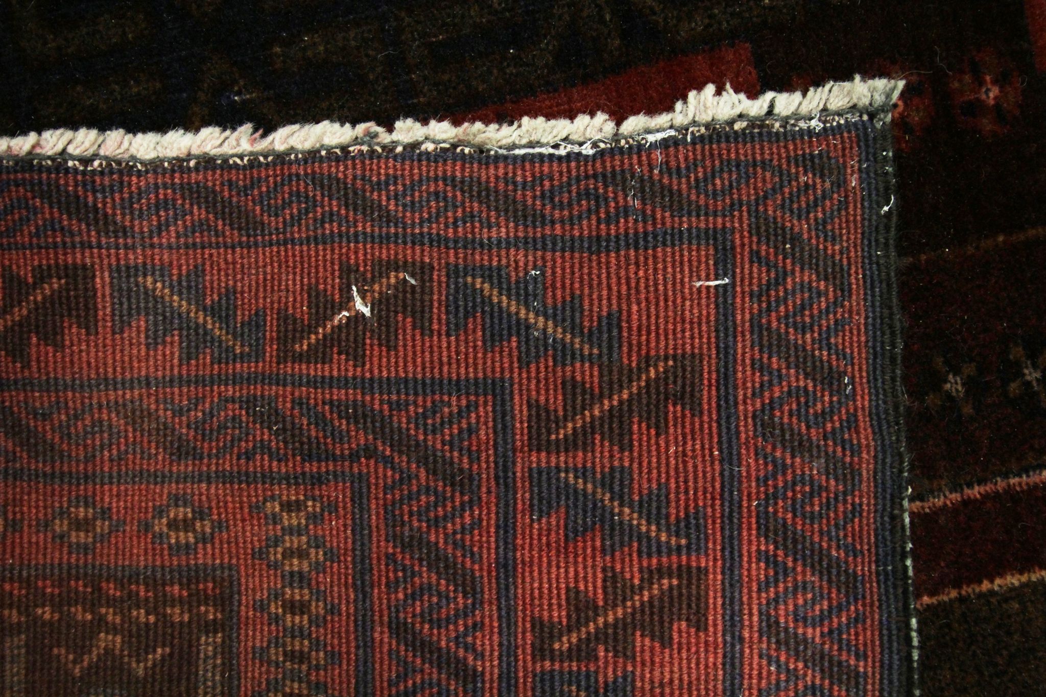 Traditional Handmade Persian Village Carpet Rug-100x183cm
