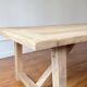 Farm table in solid old oak - Millau 200 by 100 cm