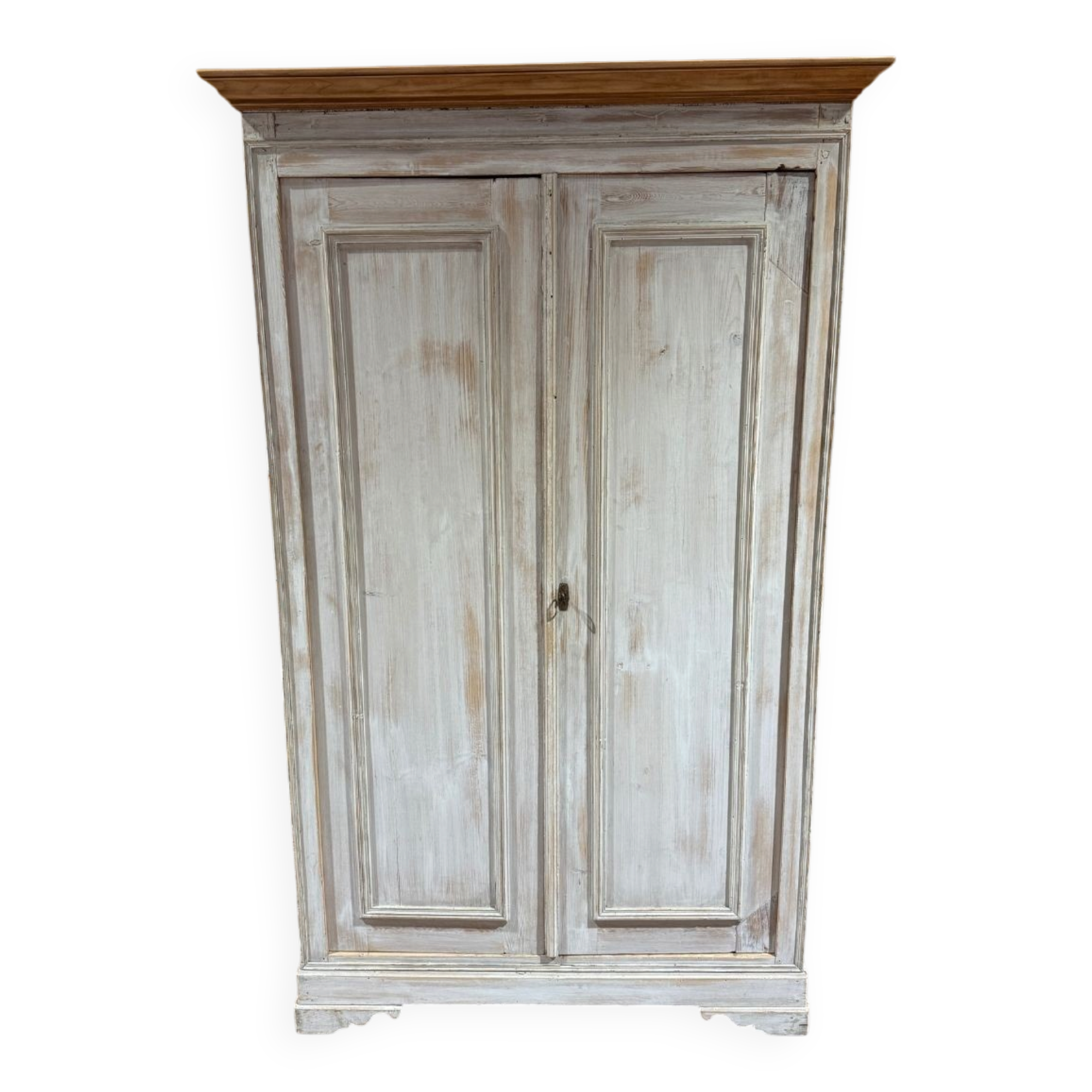 Small antique pine wardrobe - Late 19th century