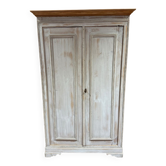 Small antique pine wardrobe - Late 19th century