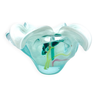 Sculpture Bowl "Unica" Crystal from Leerdam - Signed Lubomir Hora - 1980