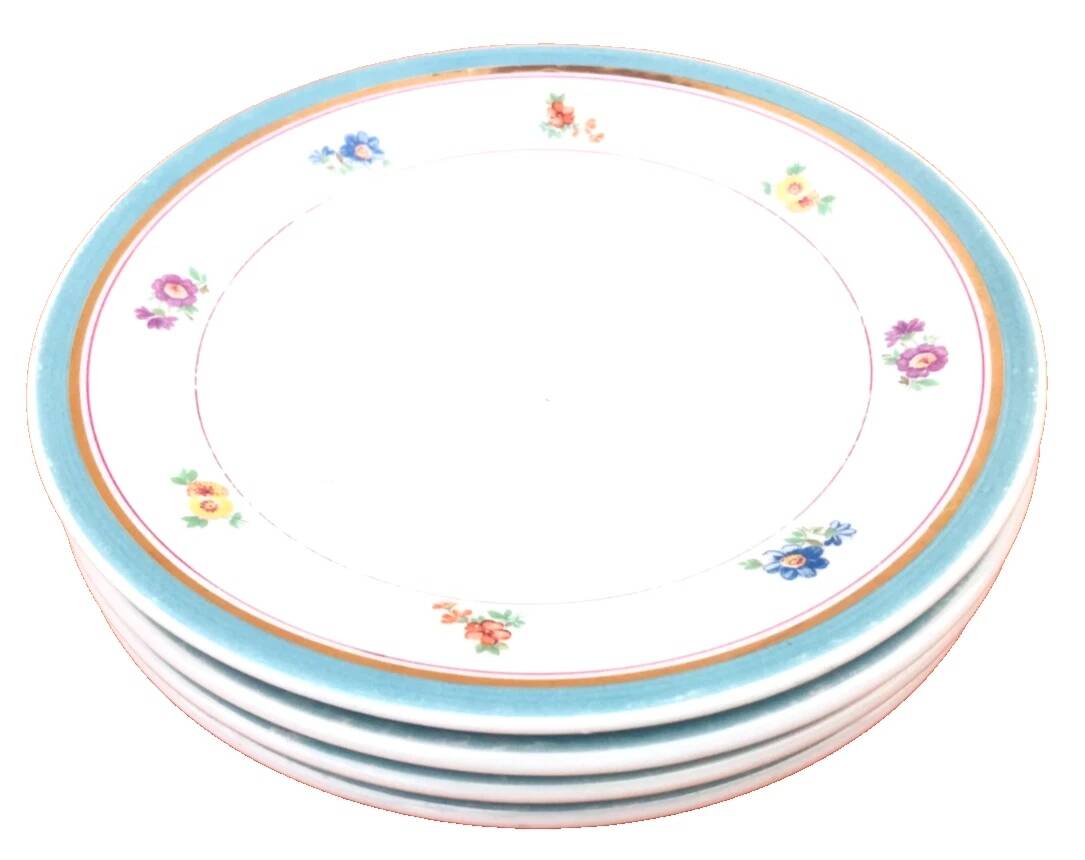 Year 1930 4 Cheese / Dessert plates U.M.L (Union Marc Larchevêque)