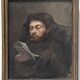 French school of the 19th century, Portrait of a man reading, oil on canvas
