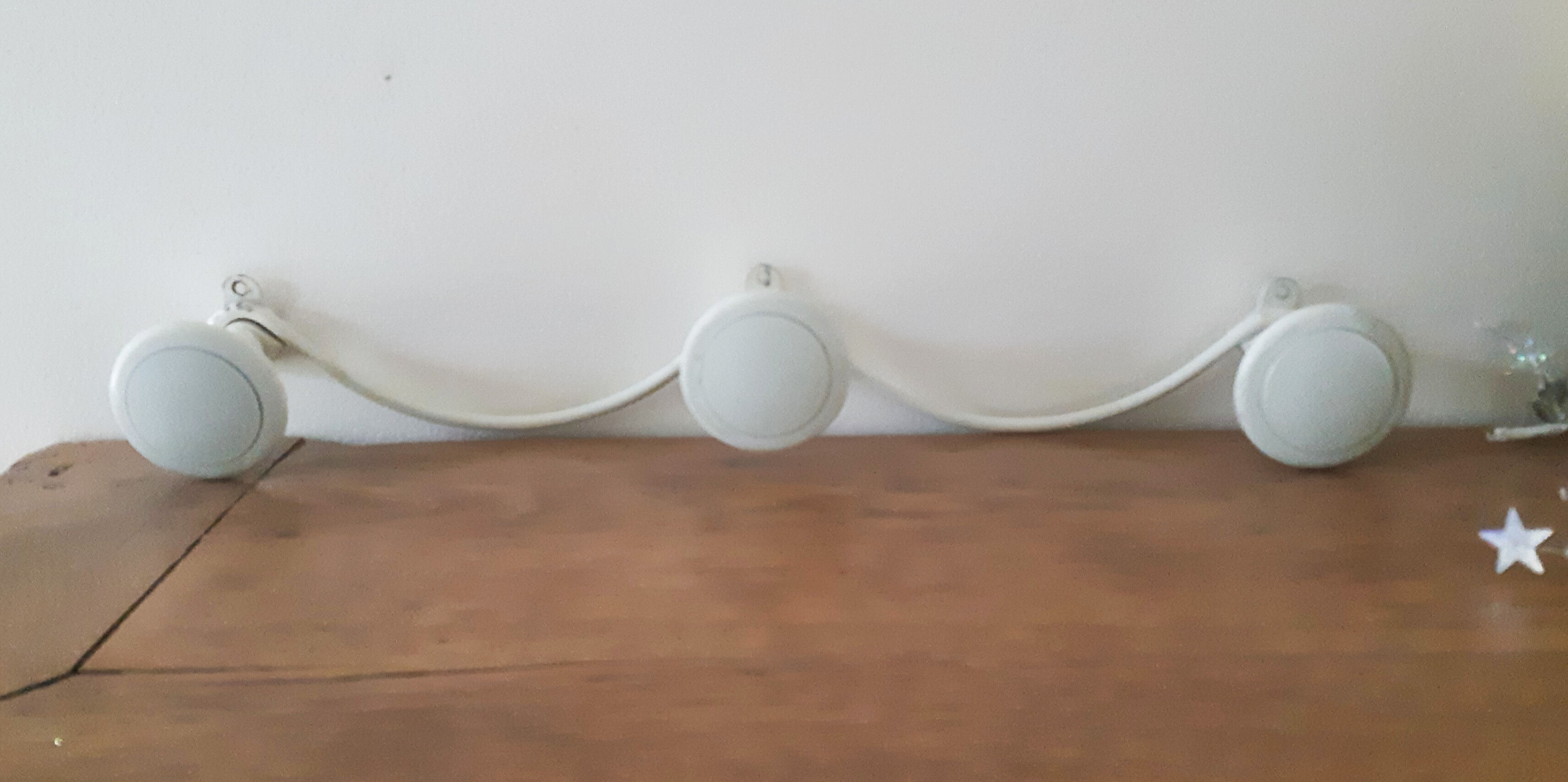 Coat rack 3 heads white