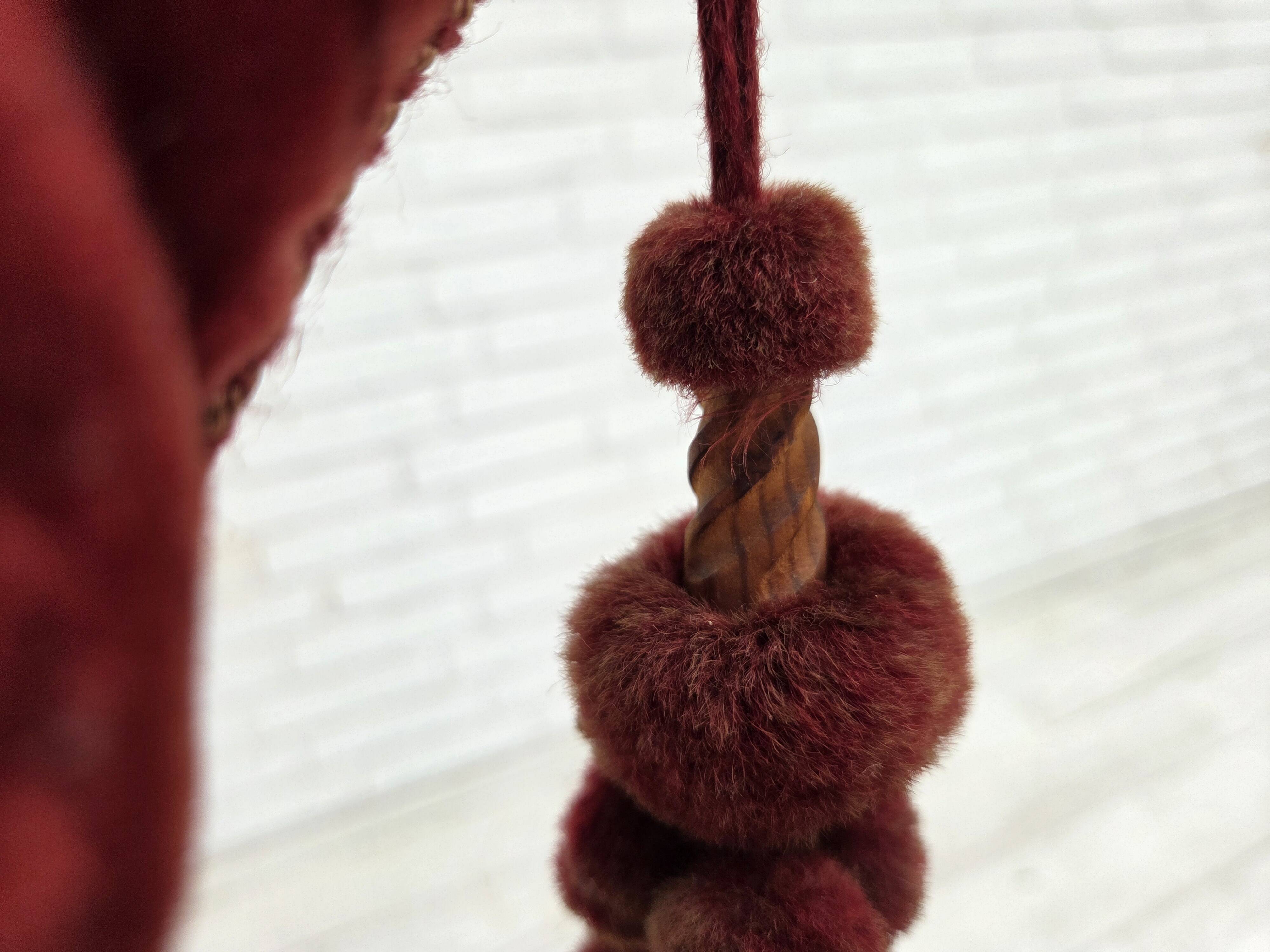 1950s, Danish armchair, furniture velour, beech wood legs.