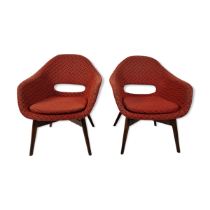 fauteuils shell de miroslav Navratil années 1960