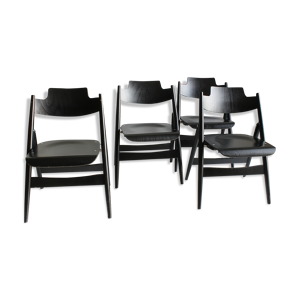 Chaises pliantes en bois