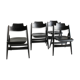 Wooden folding chairs SE18 by Egon Eiermann for Wilde & Spieth, Germany 1952.