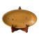 Small glazed stoneware dish, southern pottery, 1960