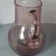 Biot pichet verre soufflé bullé modèle Ventru 22 cm couleur améthyste SD208