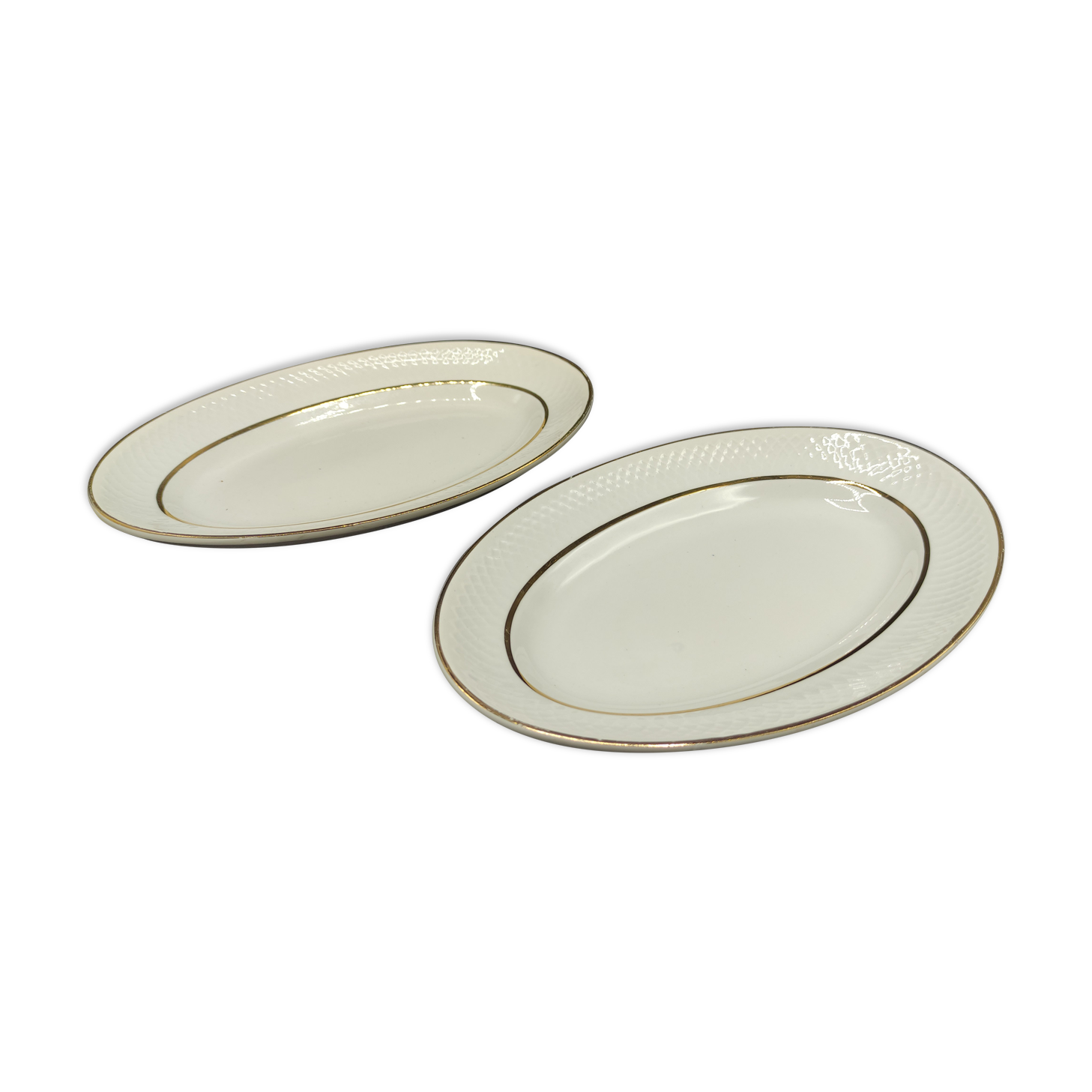 2 raviers Orchies - Moulin des Loups - White and gold