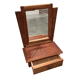 French Art Deco dressing table with swivel mirror