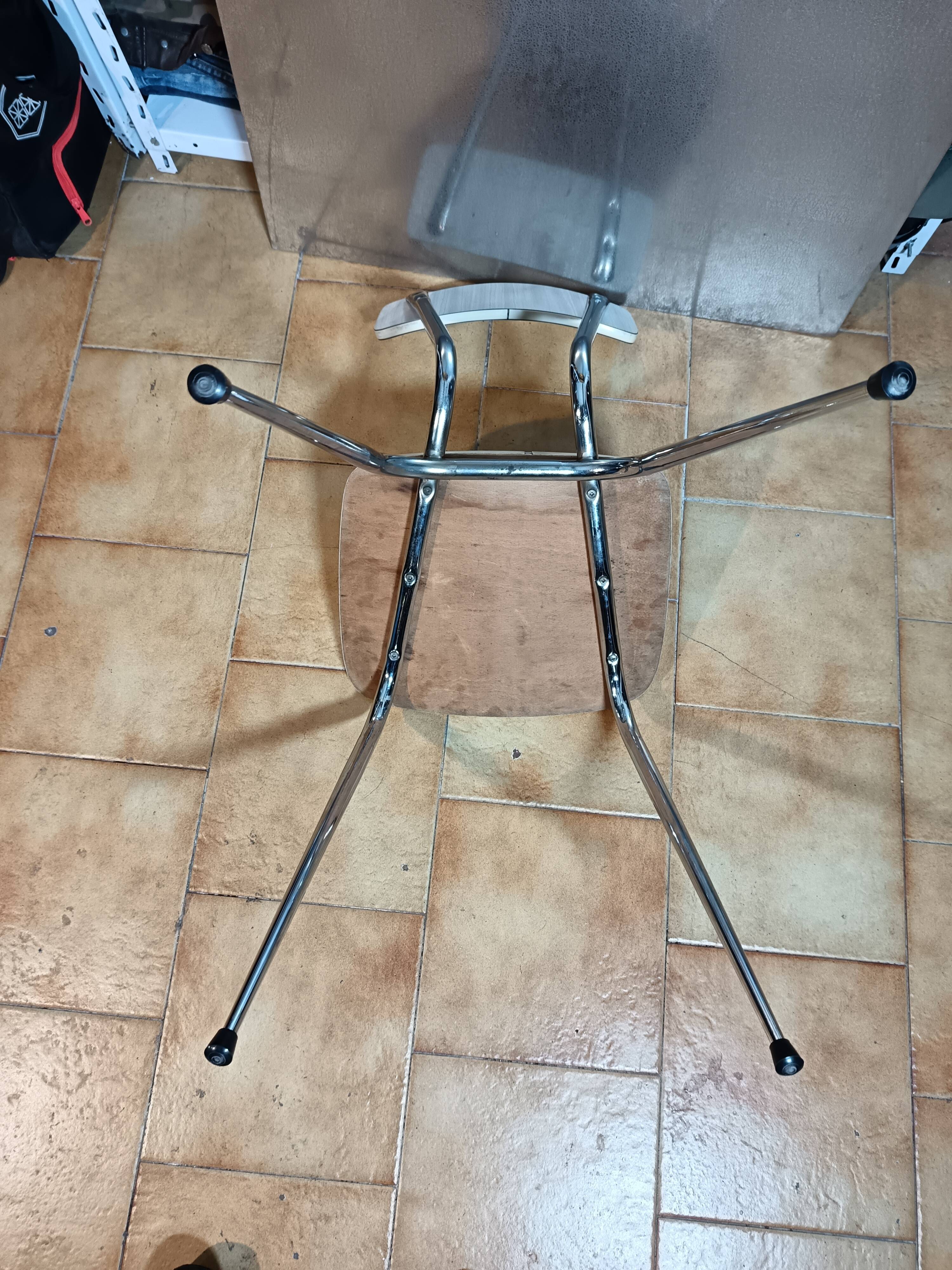 Chrome and Formica chair 50/60.