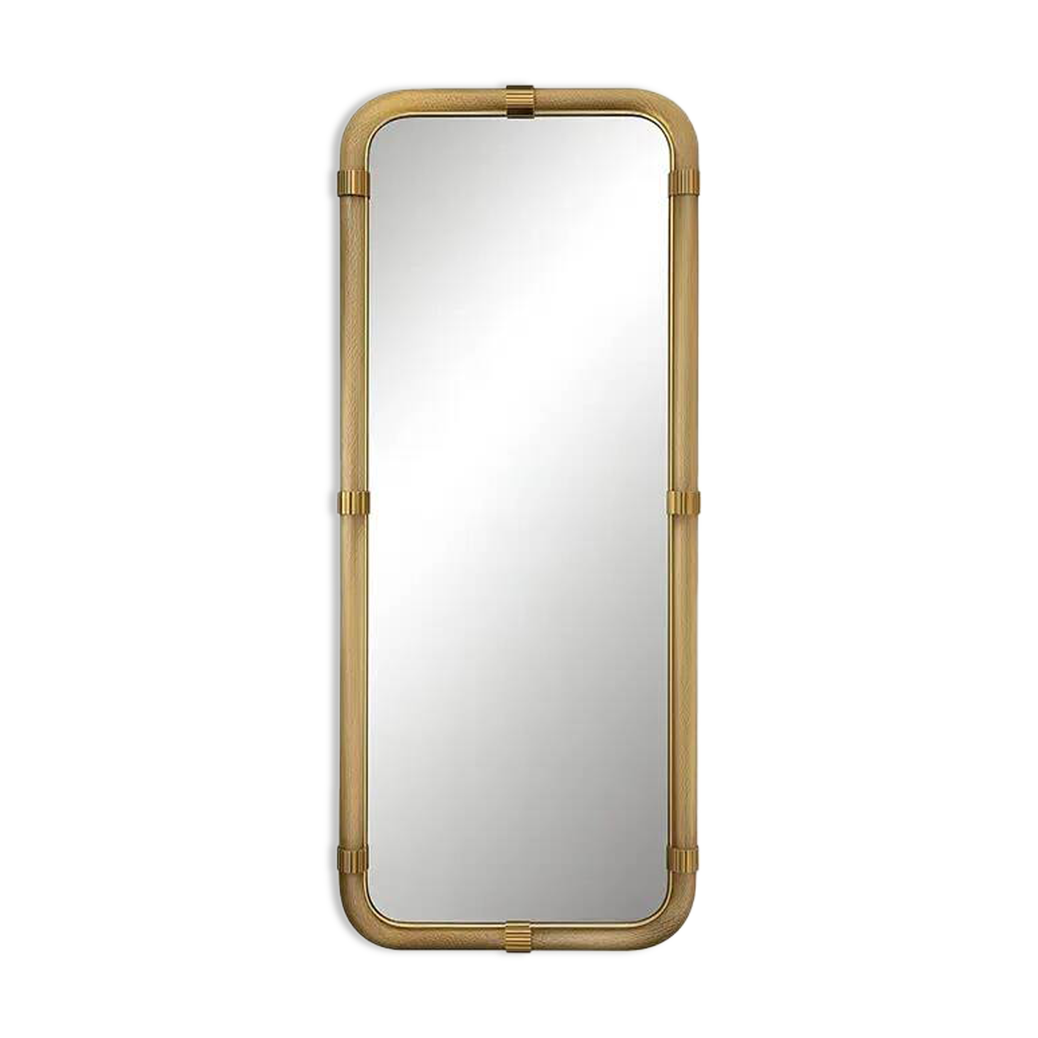 Venetian "Torciglione" Torchon Murano Glass Wall Mirror