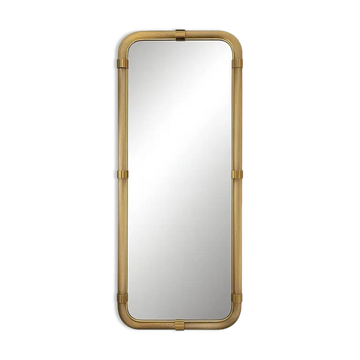 Venetian "Torciglione" Torchon Murano Glass Wall Mirror