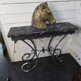 Bronze horse head, mid-20th century