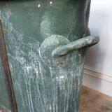 Bathtub in zinc wooden base period 19th