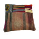 Vintage turkish kilim cushion cover , 40 x 40 cm