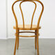 Vintage wide bentwood and cane chairs, set of 2