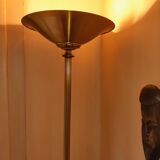 Halogen gilded bronze floor lamp Louis XVI Lucien Gau
