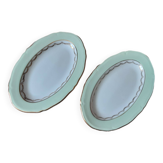 Set of 2 butter dishes. The Amandinoise.