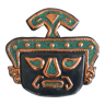 Masque Incas en métal, années 70